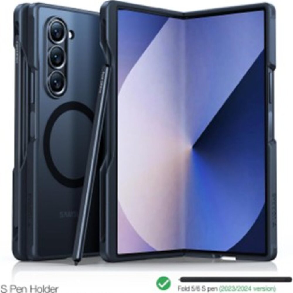 TORRAS Magnetic Shockproof Samsung Galaxy Z Fold 6 Case w/ S Pen Holder - Picture 5 of 10